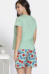 Zivame Knit Cotton Short Set - Quiet Green — thumbnail 4